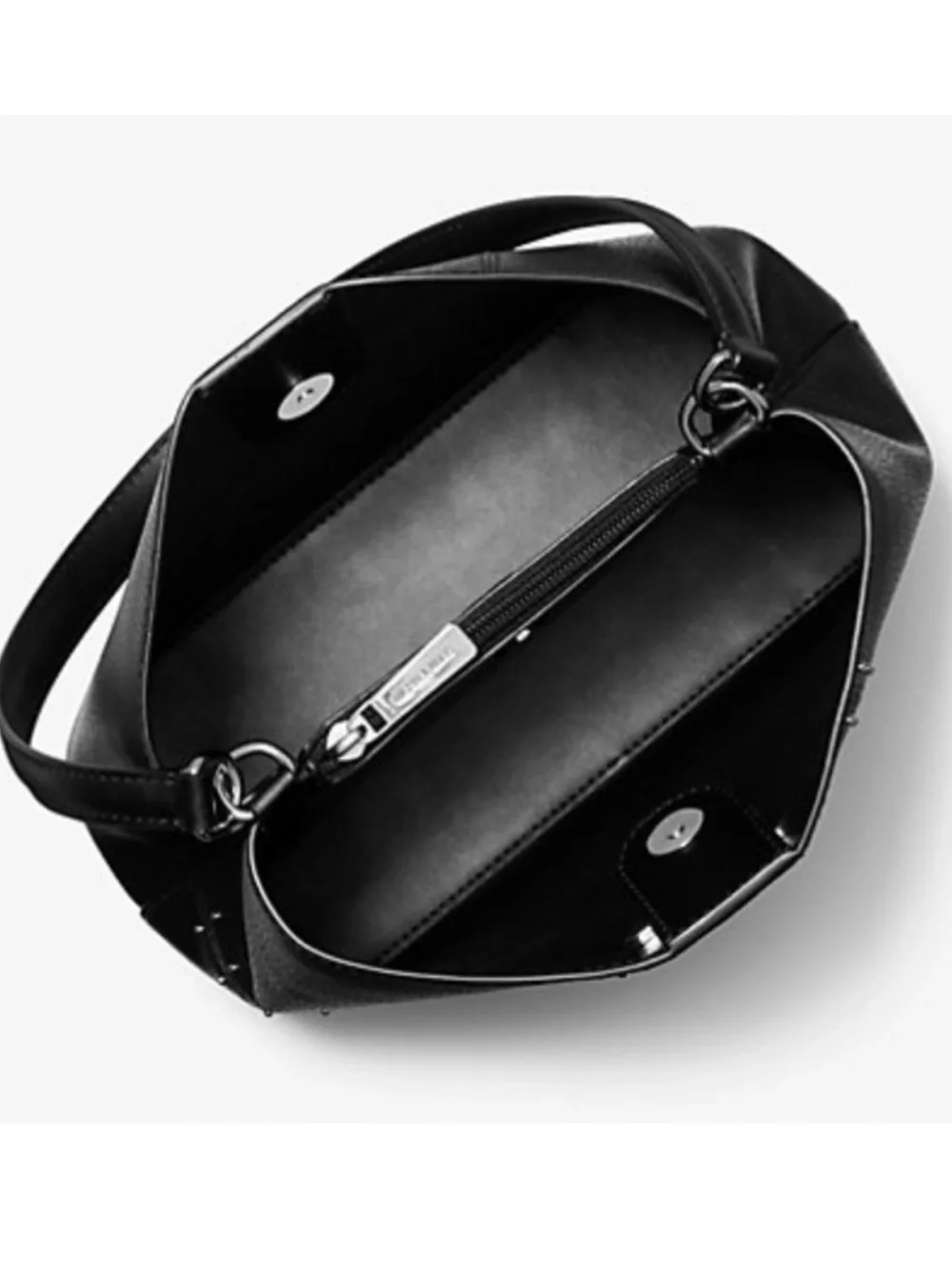Michael Kors Pratt Medium Studded Patchwork Shoulder Bag and Wallet Set